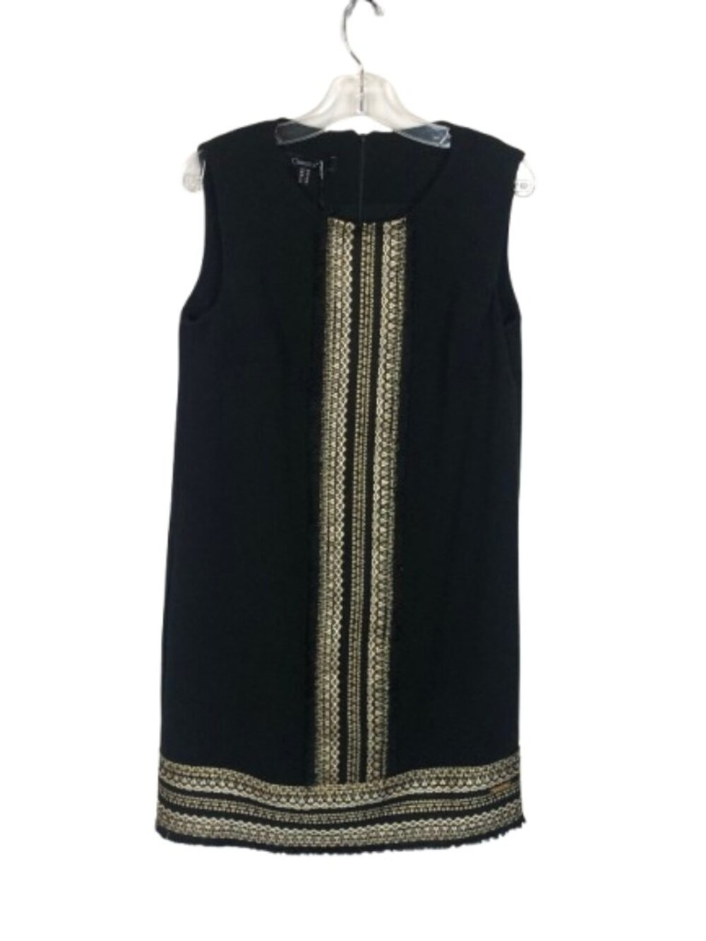 NWT Camelot Size Medium Black Elisa Cavaletti Tweed Accent Shift Dress NEW